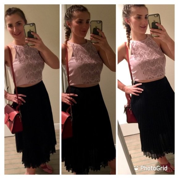 Parker halter style cropped leather top - Picture 14 of 17